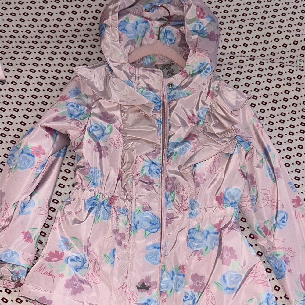 Disney Princess  Pink and Blue Floral Ruffle Jacket